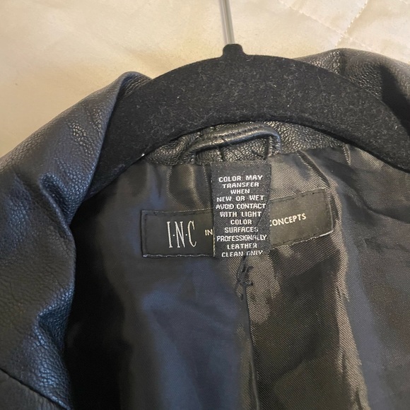 INC leather jacket - Picture 2 of 8